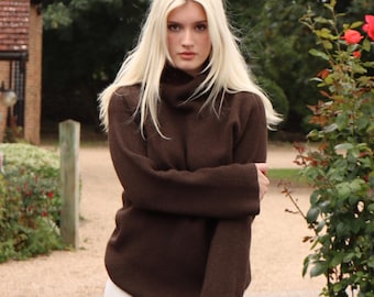 Cozy Yak Wool Turtleneck Sweater Eco Friendly Fashion