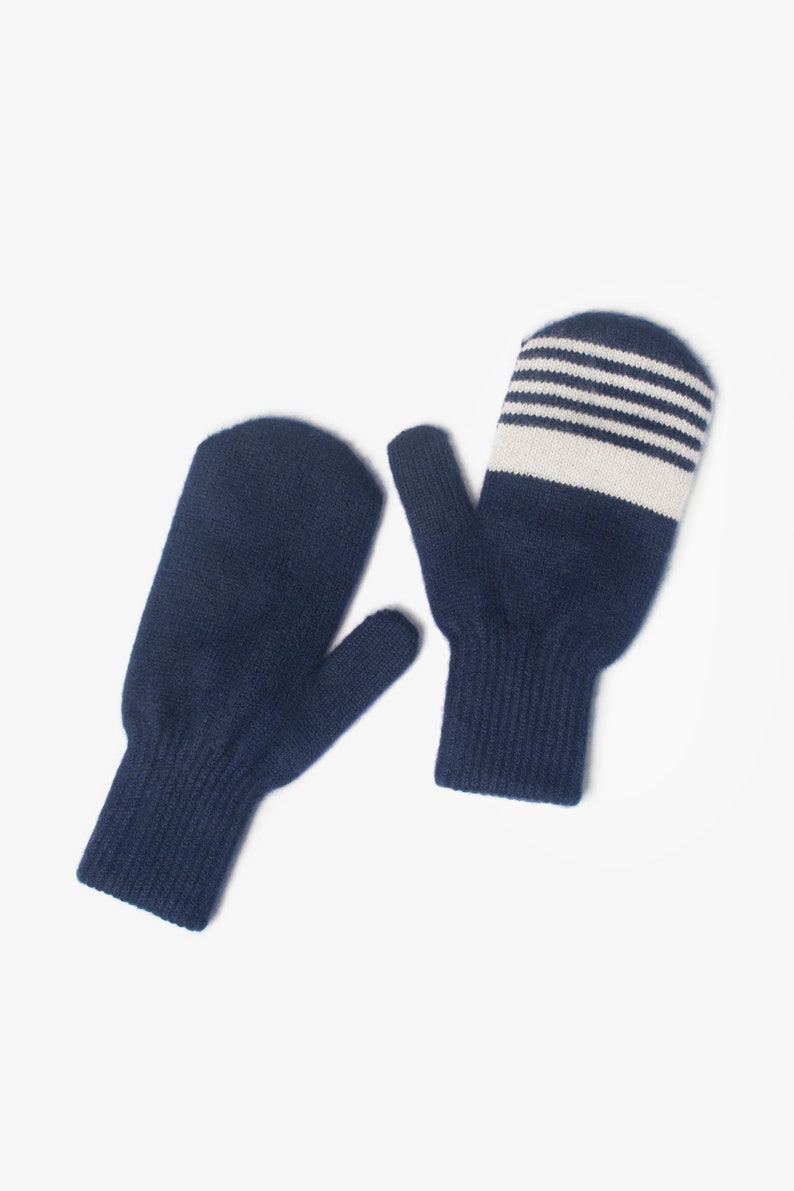 Cashmere Mittens Winter Gloves Mongolian Natural Cashmere Mens Mittens image 3