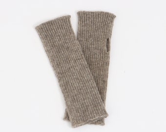 Mongolian Yak Wool Fingerless Glove Wrist Warmer Fingerless Mittens Thin Soft Hand Warmer