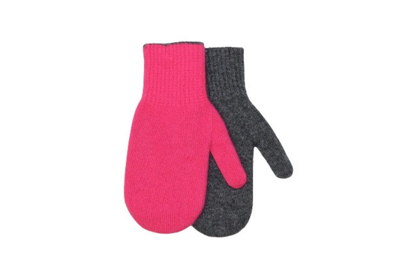 Season End Sale 100% Mongolian Natural Cashmere Mittens Double Layer Gloves for Womans Winter Glove Final Sale image 5