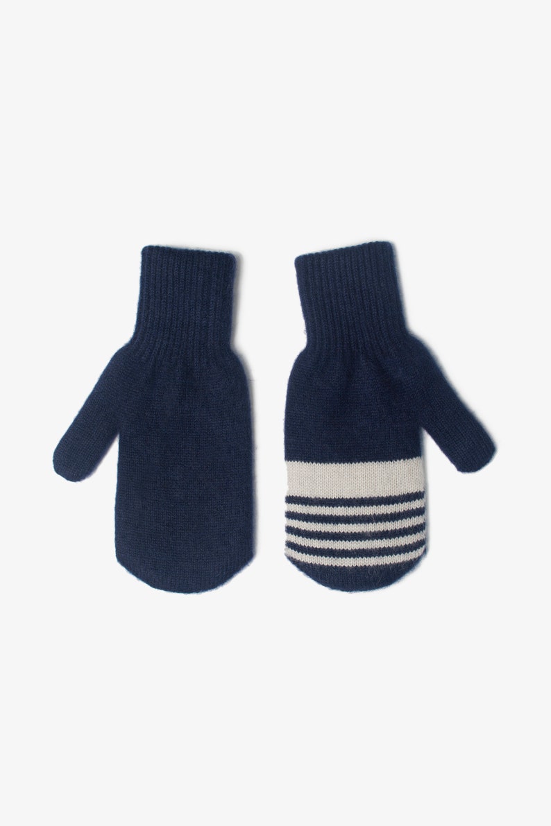 Cashmere Mittens Winter Gloves Mongolian Natural Cashmere Mens Mittens image 1