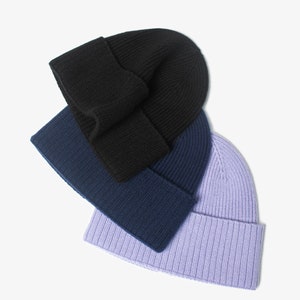 Luxury Cashmere Beanie Soft Stylish Winter Hat for Ultimate Comfort image 1