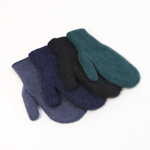 Season End Sale 100% Mongolian Natural Cashmere Mittens Double Layer Gloves for Womans Winter Glove Final Sale image 2