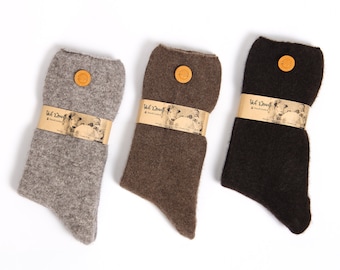 Natural Yak Wool Bed Socks  100% Mongolian Pure Yak Down Home Socks Winter Warm Lounge Socks