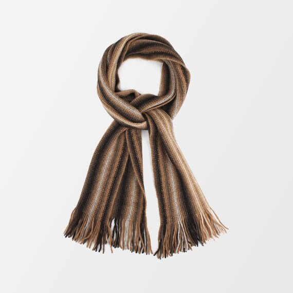 Eco Mongolian Yak Down And Camel Wool Blend Scarf Knit Scarf Etsy