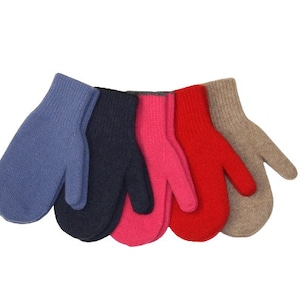 Season End Sale 100% Mongolian Natural Cashmere Mittens Double Layer Gloves for Womans Winter Glove Final Sale image 1