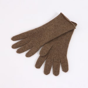 Final Sale Natural Soft Yak Wool Warm Gloves Hand Warmer Winter Gloves 100% Eco Yak Down Gloves Sale Big Sale Natural Brown