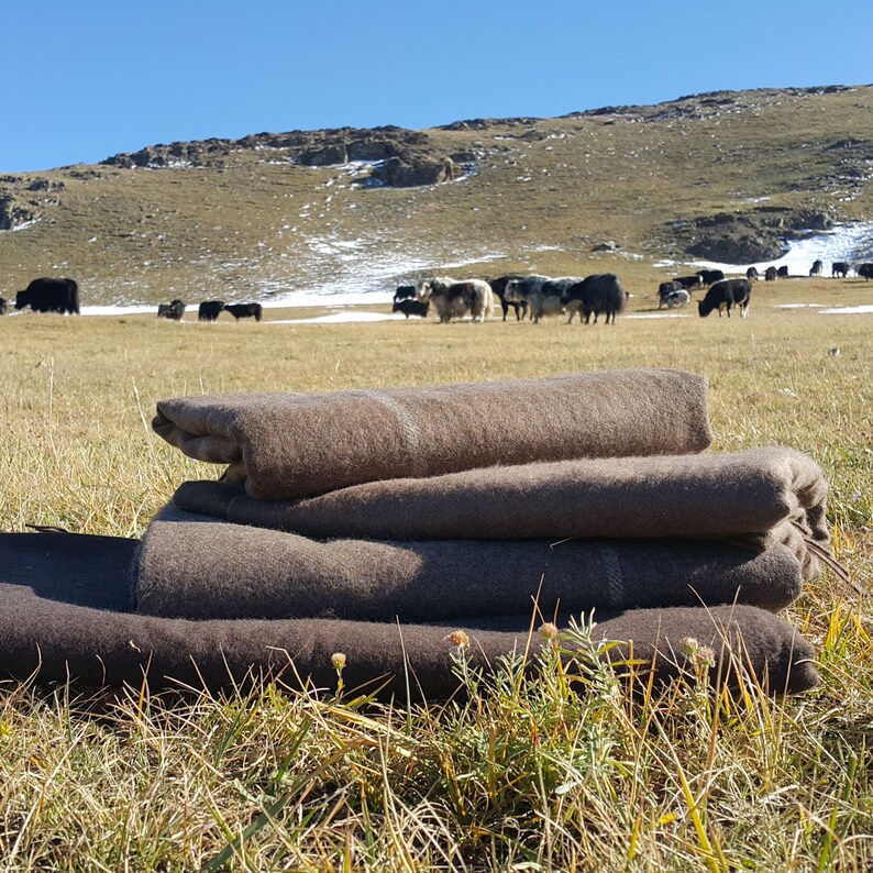 Mongolian Yak Down Blanket Super Warm Soft Wool Blanket Throw Etsy