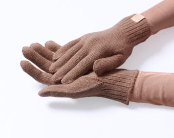 100% Natural Camel Wool Gloves Eco Friendly Warm Soft