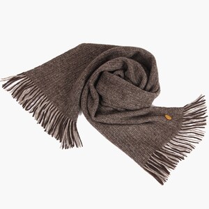 Herringbone Knit Yak Down Scarf Eco Super Warm Scarf 100% Yak Down Scarf Knit Wool Scarf image 2