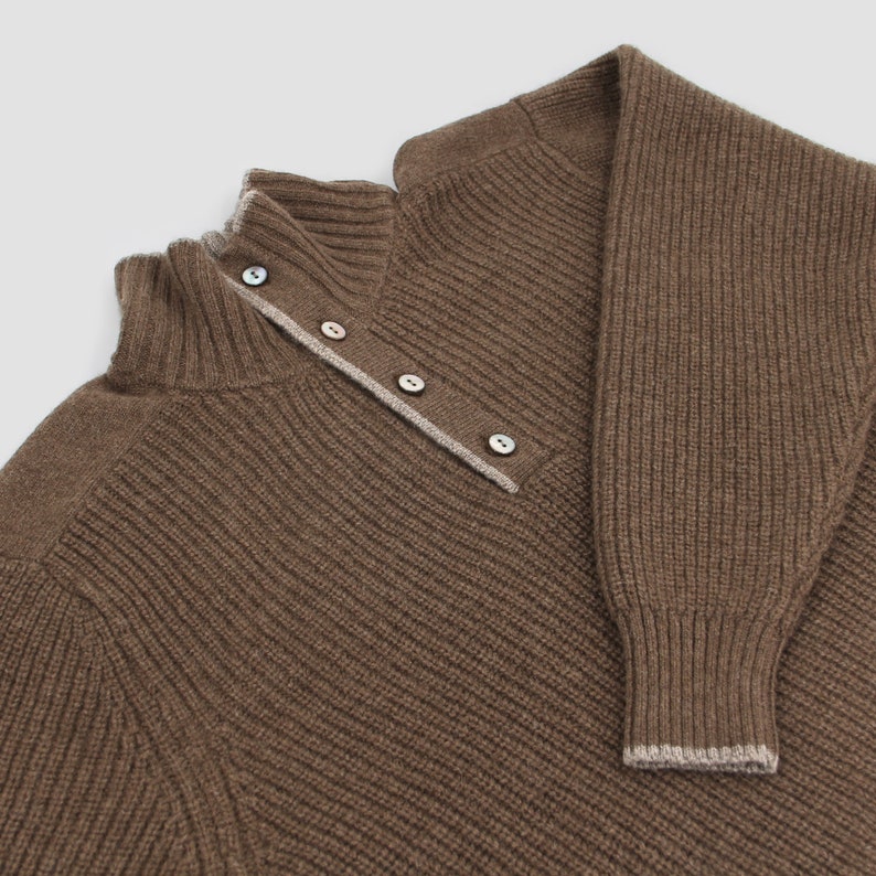 jumper with shirt collar men's