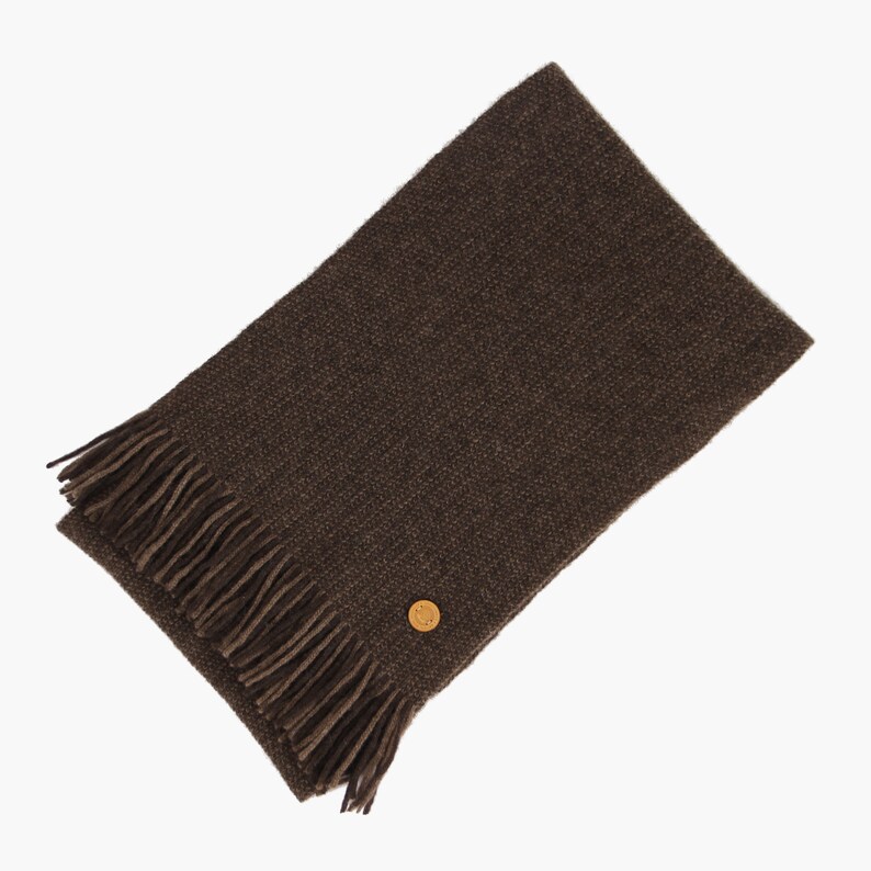 Herringbone Knit Yak Down Scarf Eco Super Warm Scarf 100% Yak Down Scarf Knit Wool Scarf image 5