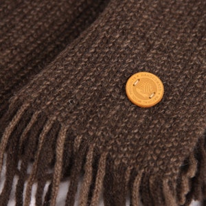 Herringbone Knit Yak Down Scarf Eco Super Warm Scarf 100% Yak Down Scarf Knit Wool Scarf image 6