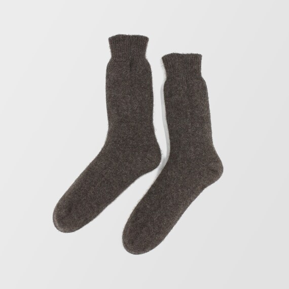 100/% Pure Cashmere Charcoal Grey Womens Socks Bed Socks Unisex Warm Pair