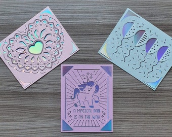 Birthday card - pack of 5