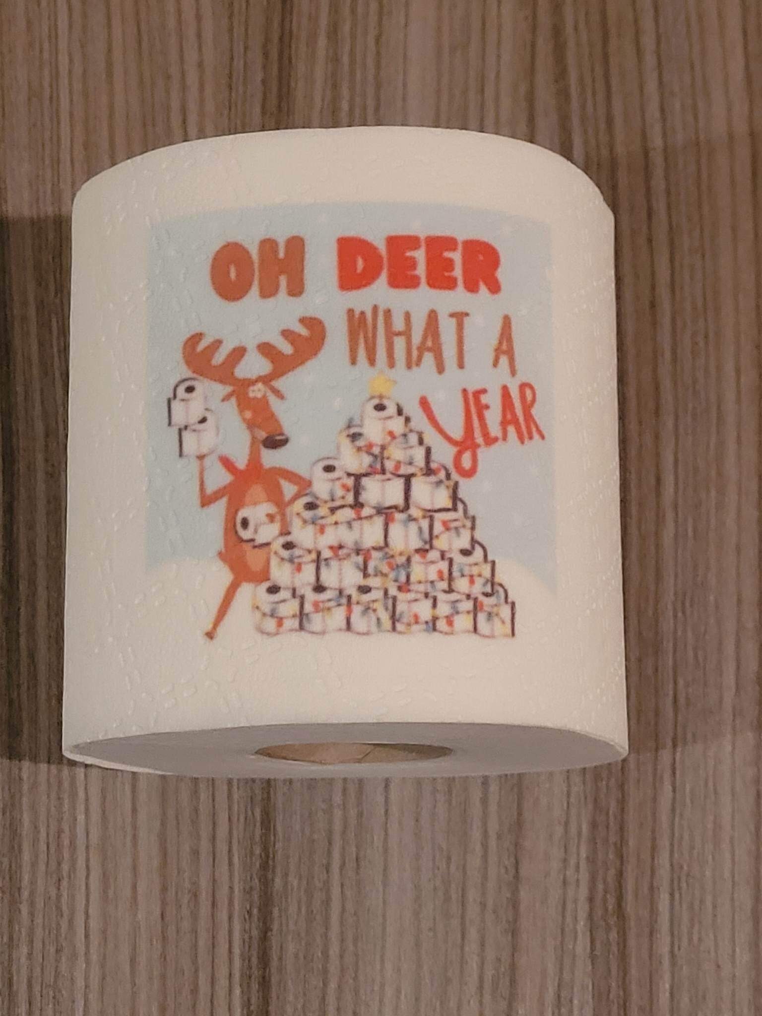 Funny Christmas Toilet Roll Joke Toilet Paper Design, Fun Toilet Roll