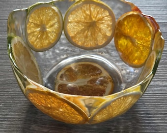 Winter themed small  Resin Bowl – Decorative Table Centerpiece, Housewarming Gift