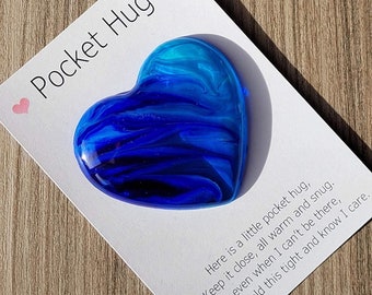 Small pocket  heart hug keepsake -mother’s Day gift -girlfriend - love you- Perfect for your pocket-thinking of you -