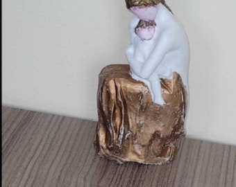 Figura de resina de madre y bebé: adorno "Lazo de amor", regalo para mamá