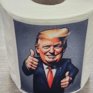 Donald  Trump Novelty, 4 rolls  To choose from - Christmas gift maga fan- love trump -joke gifts - wind up gift- sarcastic secret Santa