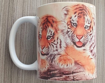 Cute Tiger Mug, Tiger Coffee Mug, Tiger Coffee Cup, Tiger Lover Gift, Tiger Gifts, Gift For Tiger Lover, Tiger Lover Mug, Tiger Tea Cup
