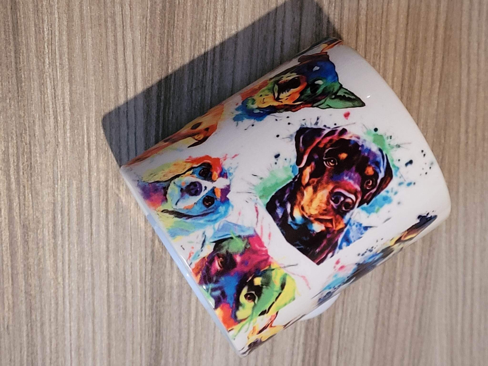 Dog themed Ceramic Money Box,  Great gift for the dog lover in the family . Colourful Piggy bank - keep sake