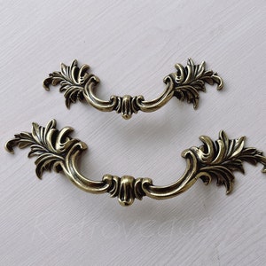 Antiker Bronze Möbelknauf: Französischer Möbelgriff WMLS909