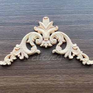 1 pezzo di decorazioni in legno shabby chic, applicazioni per mobili, decorazioni in legno, finiture per mobili, WA008