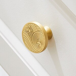 Solid Brass Drawer Pull Modern Style Decorative Dresser Knob Drawer Handles Cabinet Knob Modern Furniture Hardware WML665