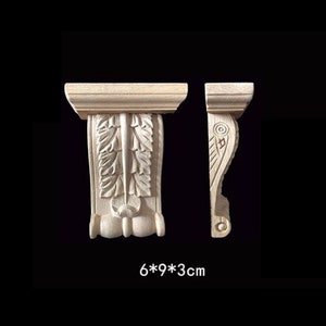 1 Piece Shabby Chic Wood Embellishments Ornate Furniture Apliques Wood Onlay Furniture Trim Supplies WA119