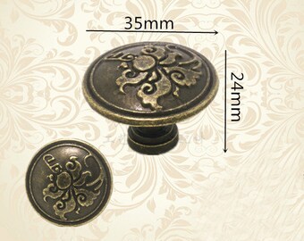 4PCS Silver Cabinet Knob Dresser Pull Cabinet Pull Knob Pull Handle LS308