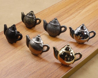 Teapot Shape Drawer Pull Modern Style Decorative Dresser Drawer Handles Cabinet Knob WMLS221