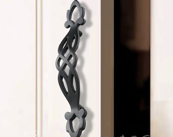 Black Dresser Handle: Decorative Metal Drawer Pull (3") WMLS473