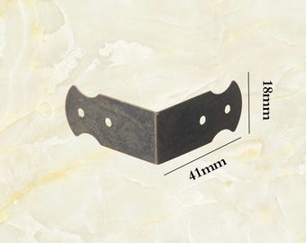 4 Pack 1 75 Decorative Angular Corner Bracket Corner Etsy