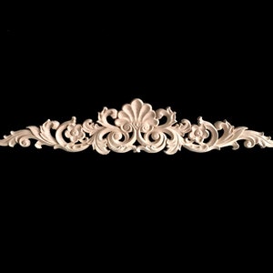 1 Piece Shabby Chic Wood Embellishments Ornate Furniture Apliques Wood Onlay Furniture Trim Supplies WA046