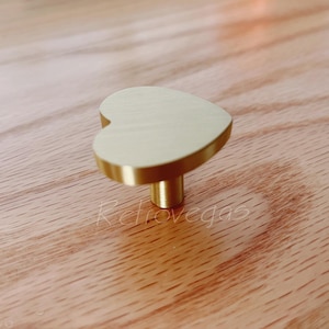 Solid Brass Heart Shape Drawer Pull Modern Style Decorative Dresser Knob Drawer Handle Cabinet Knob Modern Furniture Hardware WMLS533
