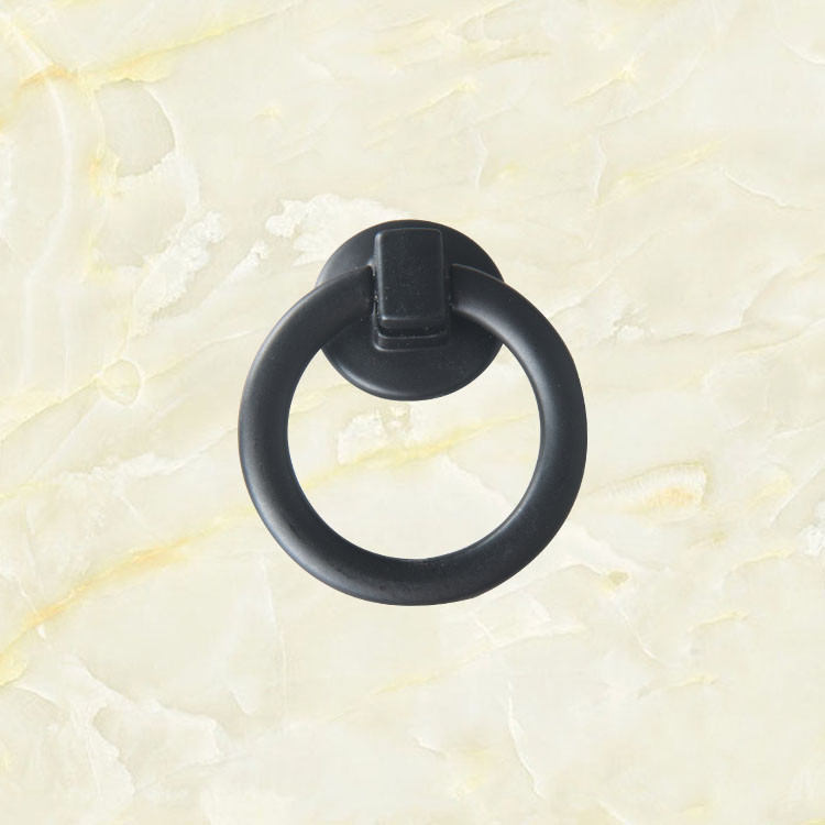 1PC Black Vintage Ring Pull Handle Dresser Drop Pull Etsy