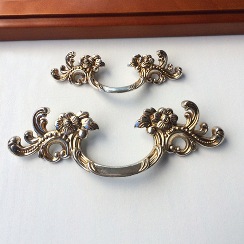French Provincial Antique Bail Style Drawer Pull Shabby Chic Etsy