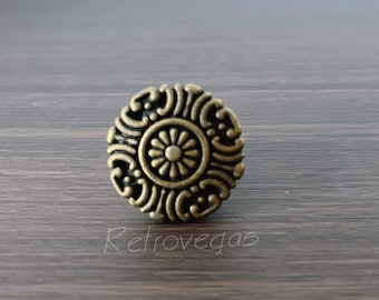 Vintage Bronze Runder Möbelknopf - 32 mm Möbelknauf - LS619
