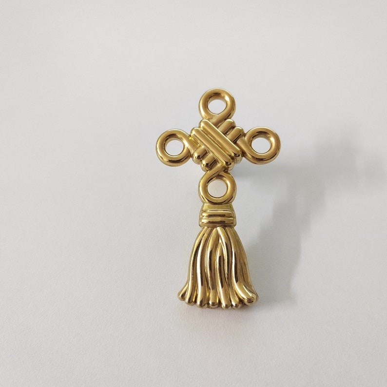 Solid Brass Tassel Drawer Pull Modern Style Decorative Dresser Etsy