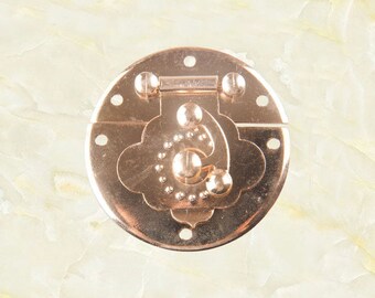 1PC 53x55mm Rose Gold Box Latch, Rustic Latch, Trunk Latch, Trunk Hasp, Jewelry Box Hasp, Latch Lock, SK097