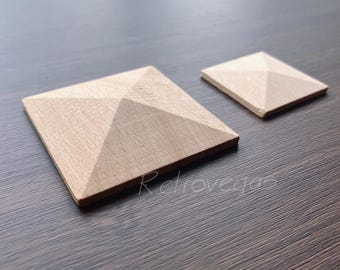 1 Stück Quadratische Holz Onlay Applikation Shabby Chic Holzverzierungen Verzierte Möbel Applikationen Holz Onlay Möbelzierleisten WA144