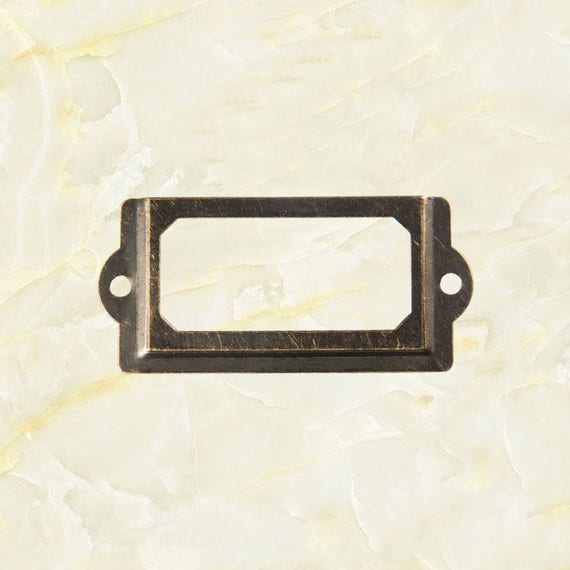 6pcs Bronze 70x33mm Library Label Drawer Pull Label Holders Etsy