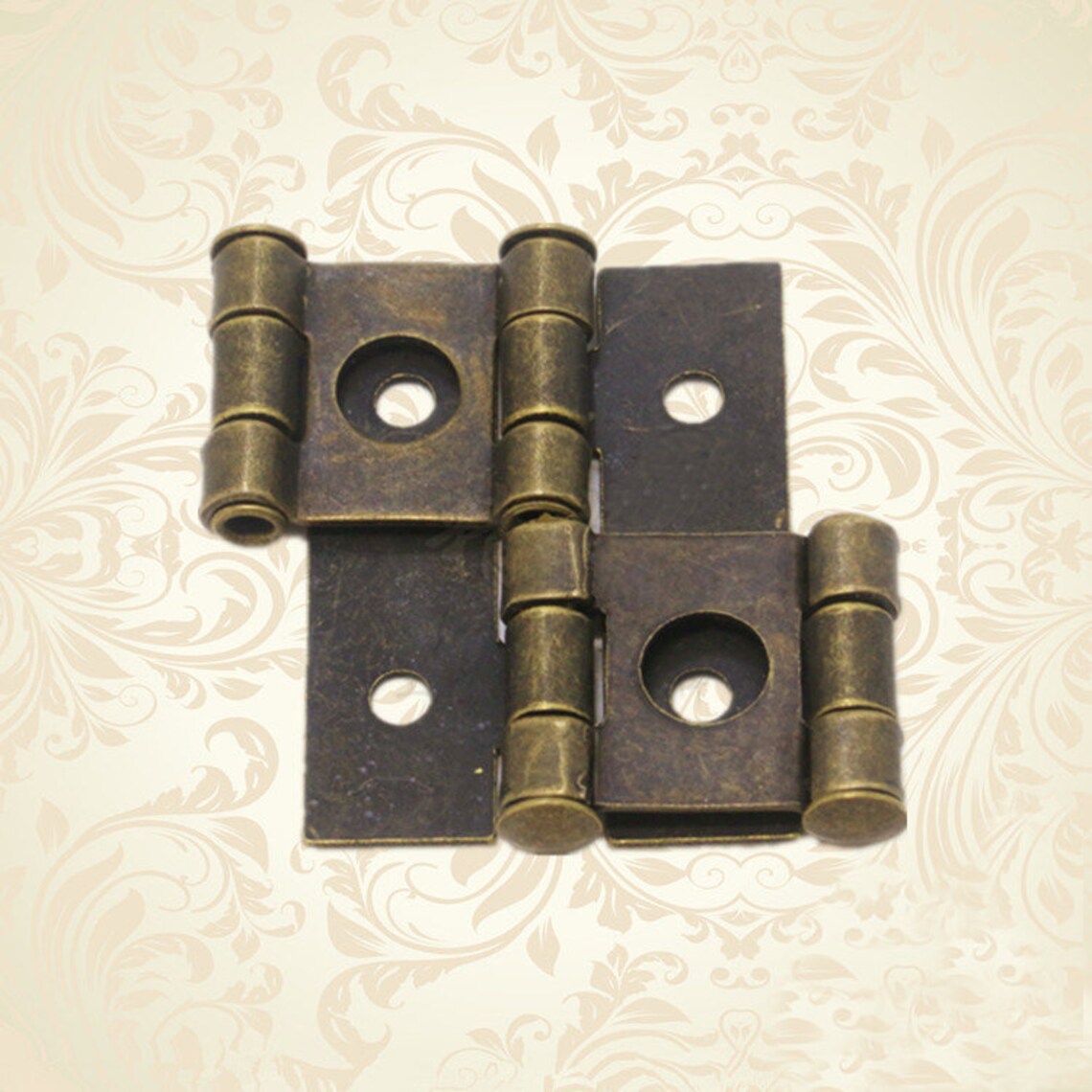 2PCS 48X45mm Antique Brass Hinges Box Gemel Door & Etsy