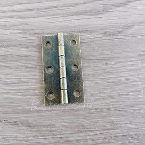 2PCS 37X60mm Antique Bronze Cabinet Hinges Box Gemel Door & Furniture Fittings Box Hinges metal Hinges Finish Supplies HY094