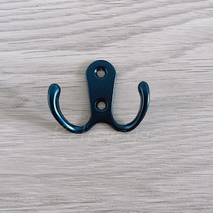 2PCS 56x41mm Black Metal Hook, Key Hanger,Robe Hook,Furniture Hardware hook,Decorative Hook GG032