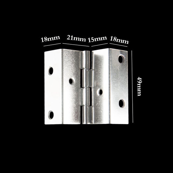 1PC Silver Hinges Box Gemel Door & Furniture Fittings Etsy