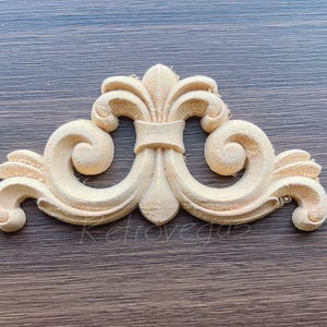 Wood Applique Corner: Shabby Chic Ornate Furniture Onlay