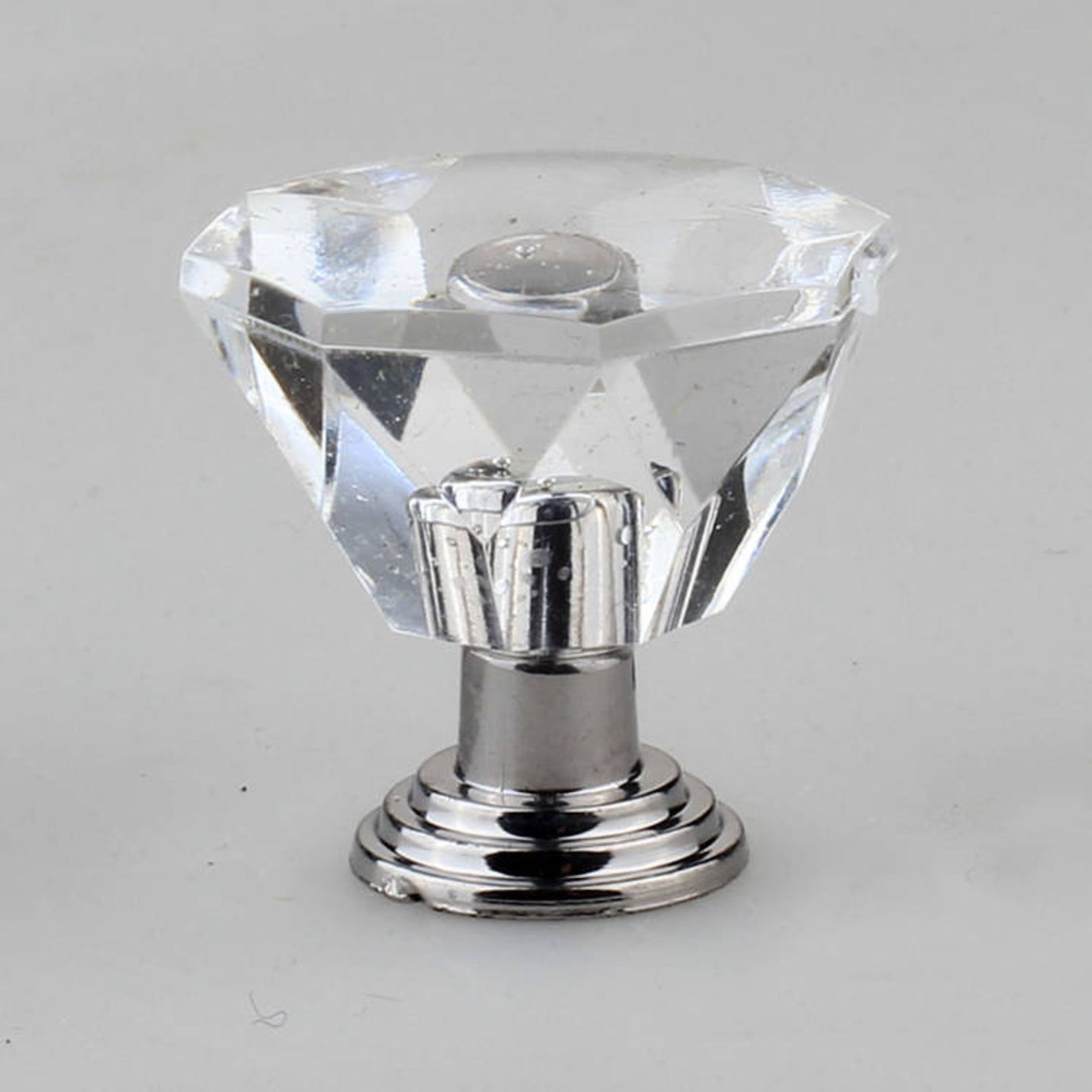 2PCS Clear Acrylic Knob Dresser Pull Pull Etsy