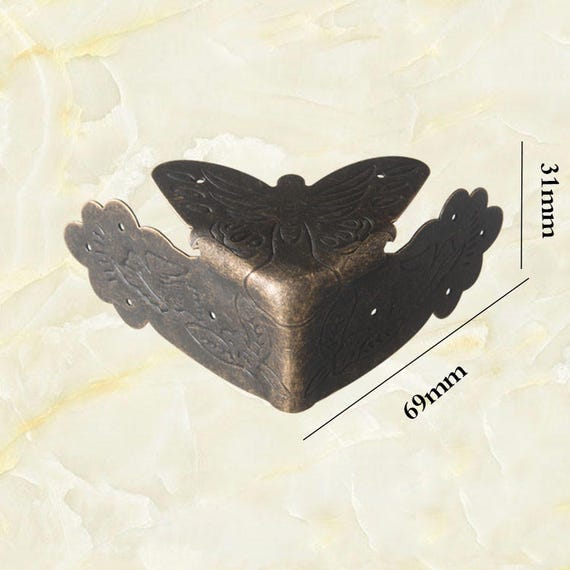 2PCS 69x31mm Bronze Corner Protectors Wood Corner Decorative Etsy